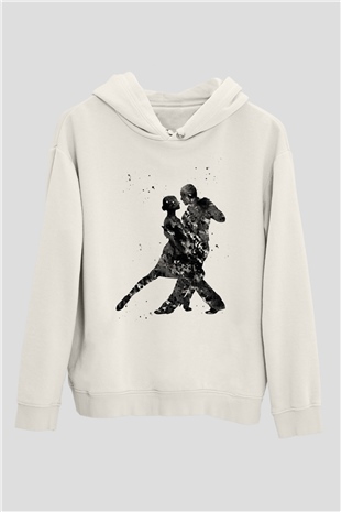 Tango Beyaz Unisex Hoodie