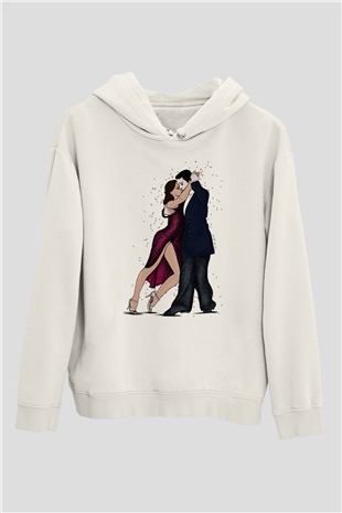 Tango Beyaz Unisex Hoodie