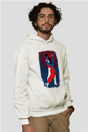 Tango Beyaz Unisex Hoodie
