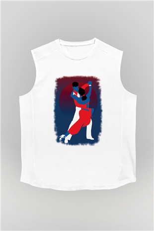 Tango Beyaz Unisex Kolsuz Tişört