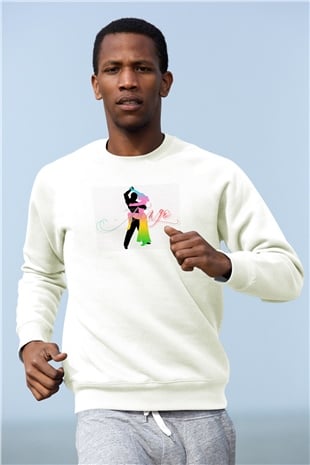 Tango Beyaz Unisex Sweatshirt