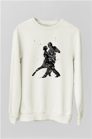 Tango Beyaz Unisex Sweatshirt