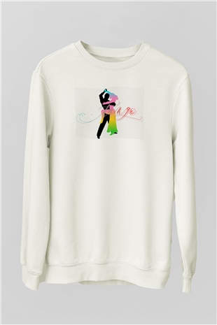 Tango Beyaz Unisex Sweatshirt