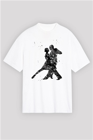 Tango Beyaz Oversize Tişört Oversize T-shirt - TişörtFabrikası