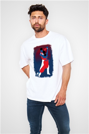 Tango Beyaz Oversize Tişört Oversize T-shirt - TişörtFabrikası