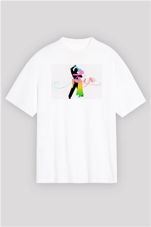 Tango Beyaz Oversize Tişört Oversize T-shirt - TişörtFabrikası