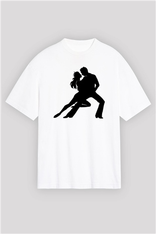 Tango Beyaz Oversize Tişört Oversize T-shirt - TişörtFabrikası