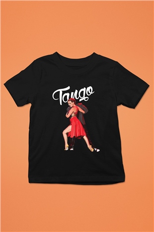 Tango Siyah Unisex Çocuk Tişört