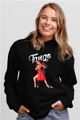 Tango Siyah Unisex Hoodie