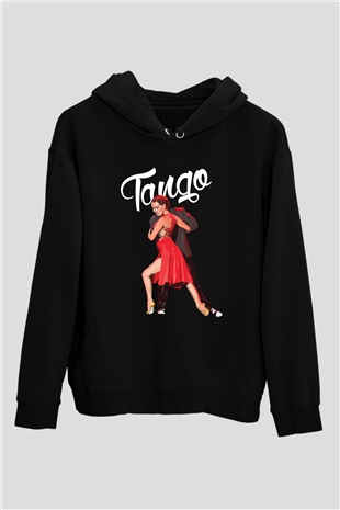 Tango Siyah Unisex Hoodie