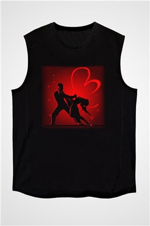 Tango Siyah Unisex Kolsuz Tişört