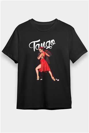 Tango Siyah Unisex Tişört T-Shirt - TişörtFabrikası