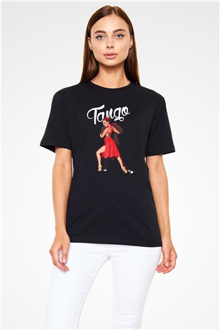 Tango Siyah Unisex Tişört T-Shirt - TişörtFabrikası