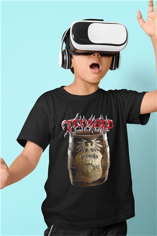 Tankard Baskılı Unisex Siyah Çocuk Tişört - Tshirt