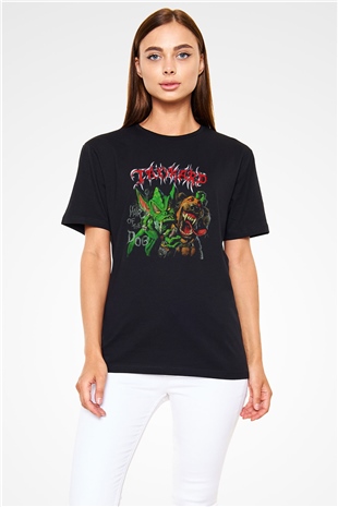 Tankard Baskılı Unisex Siyah Tişört - Tshirt