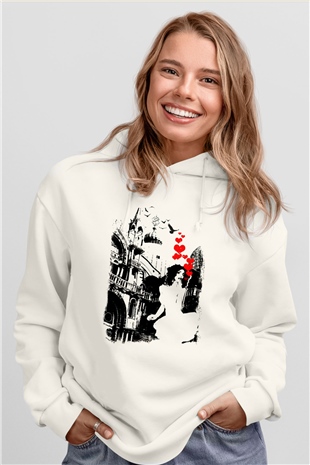 Tasarım Kapşonlu Sweatshirt TSR118