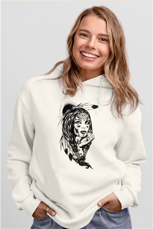 Tasarım Kapşonlu Sweatshirt TSR120