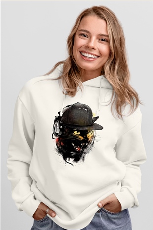 Tasarım Kapşonlu Sweatshirt TSR132