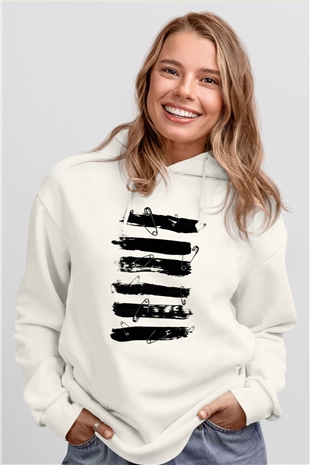 Tasarım Kapşonlu Sweatshirt TSR359