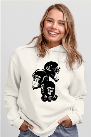 Tasarım Kapşonlu Sweatshirt TSR371