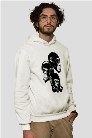 Tasarım Kapşonlu Sweatshirt TSR371