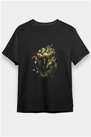 Dağan Baskılı Unisex Siyah Tişört