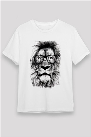 Aslan Öğretmen Baskılı Unisex Beyaz Tişört
