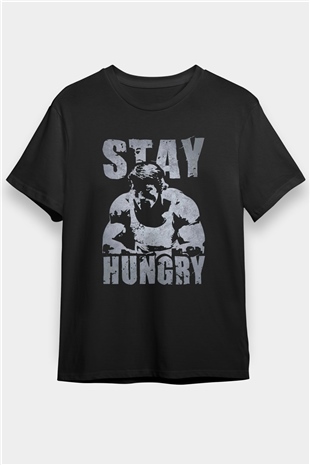 Arnold Baskılı Unisex Siyah Tişört
