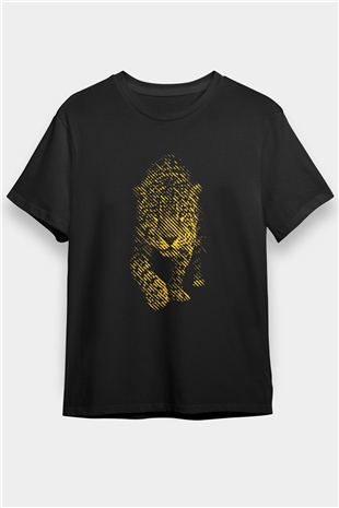Puma Baskılı Unisex Siyah Tişört