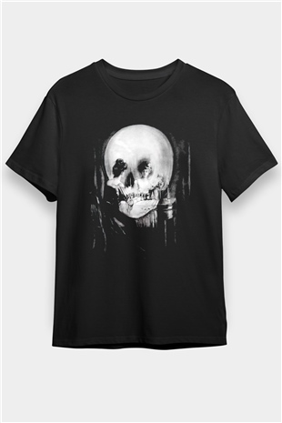 Kurukafa Ayna Baskılı Unisex Beyaz Tshirt