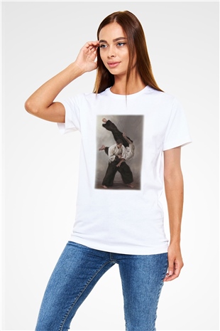 Aikido Baskılı Unisex Beyaz Tshirt