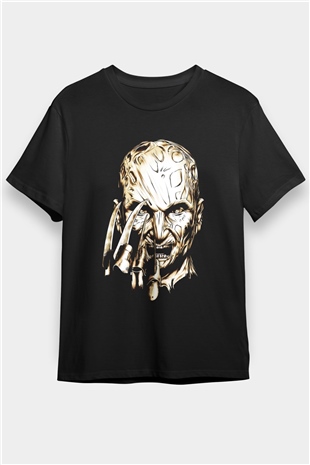 Freddy Krueger Baskılı Unisex Siyah Tişört