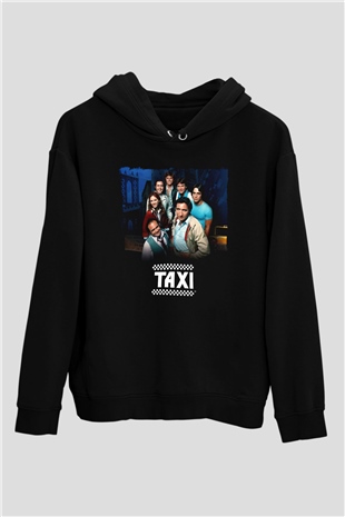 Taxi Siyah Unisex Hoodie