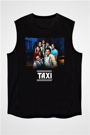 Taxi Siyah Unisex  Kolsuz Tişört