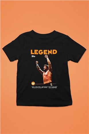 Ted DiBiase Baskılı Siyah Unisex Çocuk Tişört