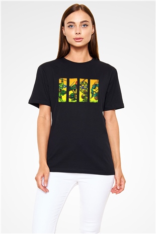 Teenage Mutant Ninja Turtles Ninja Kaplumbağalar Siyah Unisex Tişört