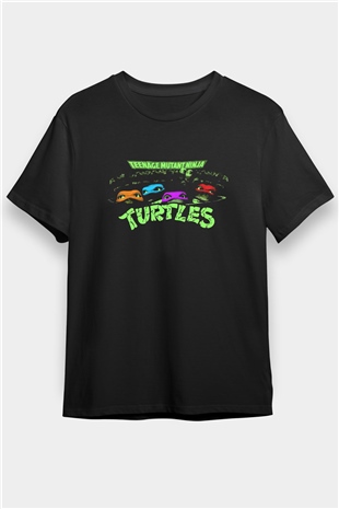 Teenage Mutant Ninja Turtles Ninja Kaplumbağalar Siyah Unisex Tişört