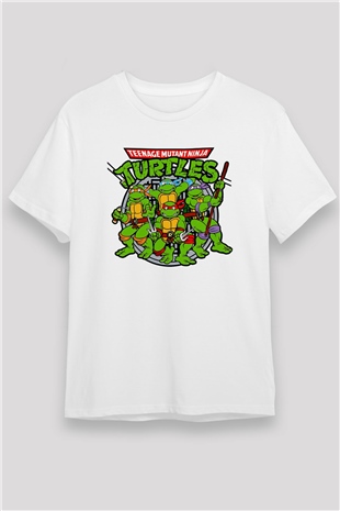 Teenage Mutant Ninja Turtles Ninja Kaplumbağalar Beyaz Unisex Tişört