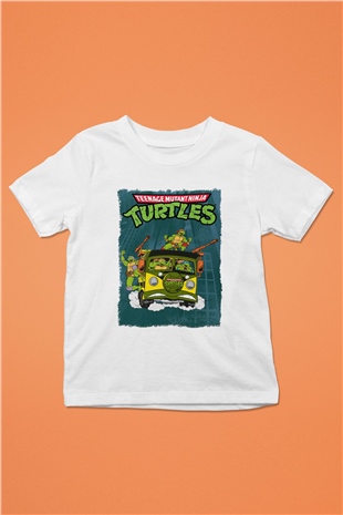 Teenage Mutant Ninja Turtles Ninja Kaplumbağalar Beyaz Unisex Çocuk Tişört