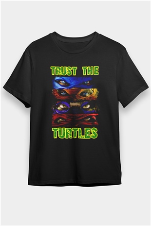 Teenage Mutant Ninja Turtles Ninja Kaplumbağalar Siyah Unisex Tişört