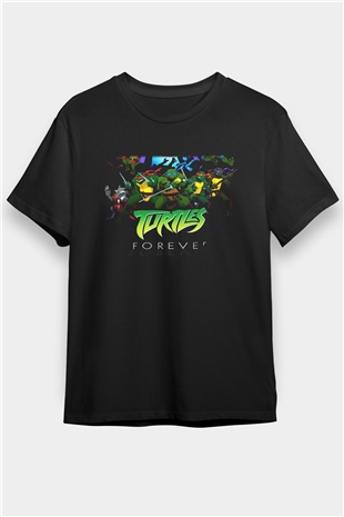 Teenage Mutant Ninja Turtles Ninja Kaplumbağalar Siyah Unisex Tişört