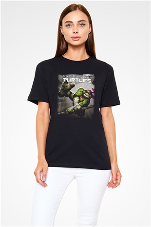 Teenage Mutant Ninja Turtles Ninja Kaplumbağalar Siyah Unisex Tişört