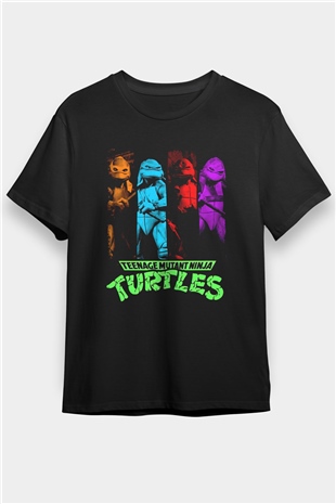 Teenage Mutant Ninja Turtles Ninja Kaplumbağalar Siyah Unisex Tişört
