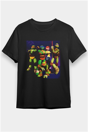 Teenage Mutant Ninja Turtles Ninja Kaplumbağalar Siyah Unisex Tişört