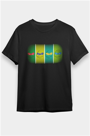 Teenage Mutant Ninja Turtles Ninja Kaplumbağalar Siyah Unisex Tişört