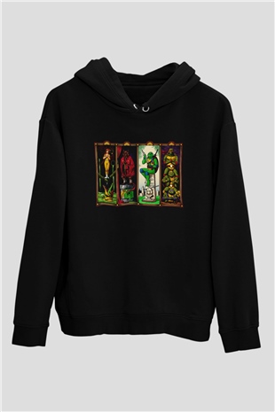 Teenage Mutant Ninja Turtles Ninja Kaplumbağalar Siyah Unisex Hoodie
