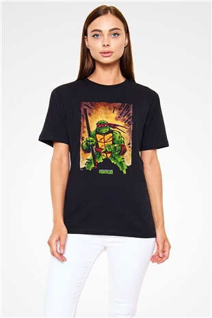 Teenage Mutant Ninja Turtles Ninja Kaplumbağalar Siyah Unisex Tişört
