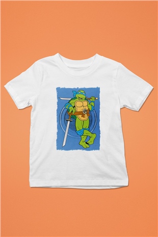 Teenage Mutant Ninja Turtles Ninja Kaplumbağalar Beyaz Unisex Çocuk Tişört