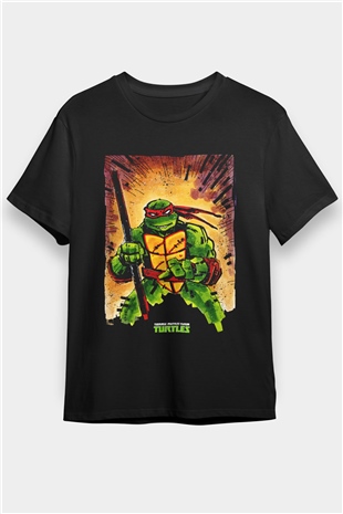 Teenage Mutant Ninja Turtles Ninja Kaplumbağalar Siyah Unisex Tişört