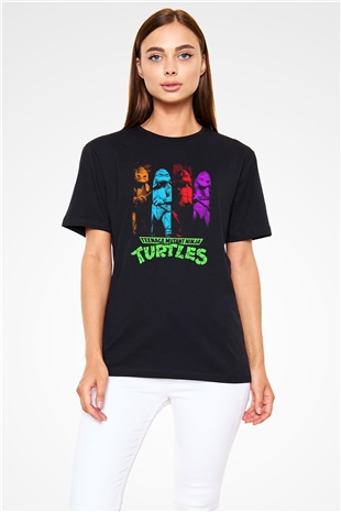 Teenage Mutant Ninja Turtles Ninja Kaplumbağalar Siyah Unisex Tişört